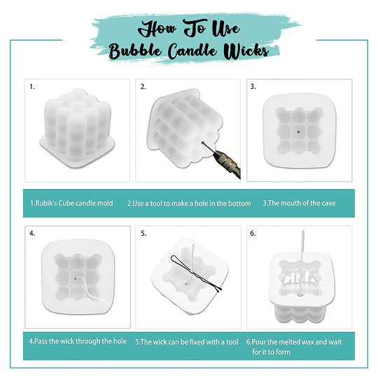 3D Bubble Candle Silicone Mould - Buy 1 Get 1 Free