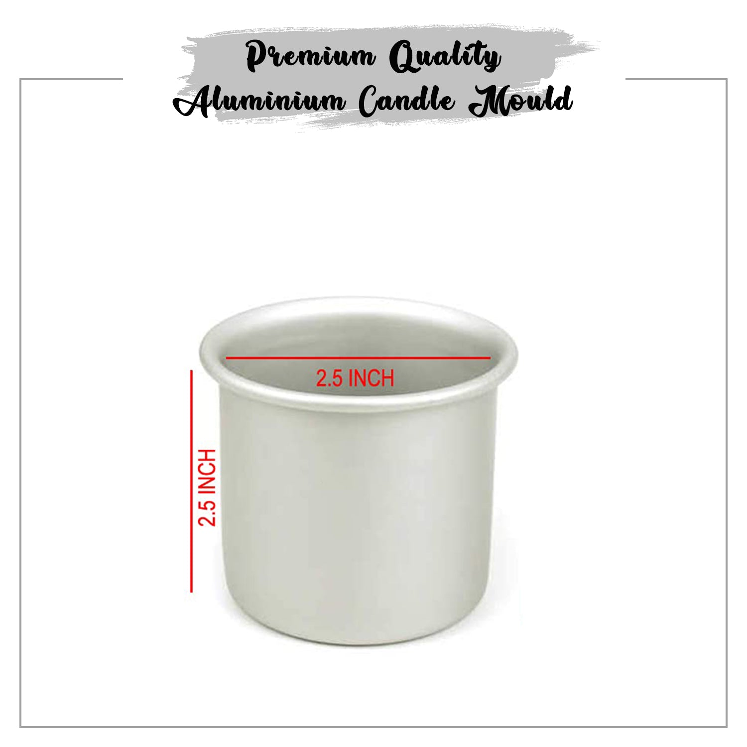 Aluminium Pillar Candle Mould Size
