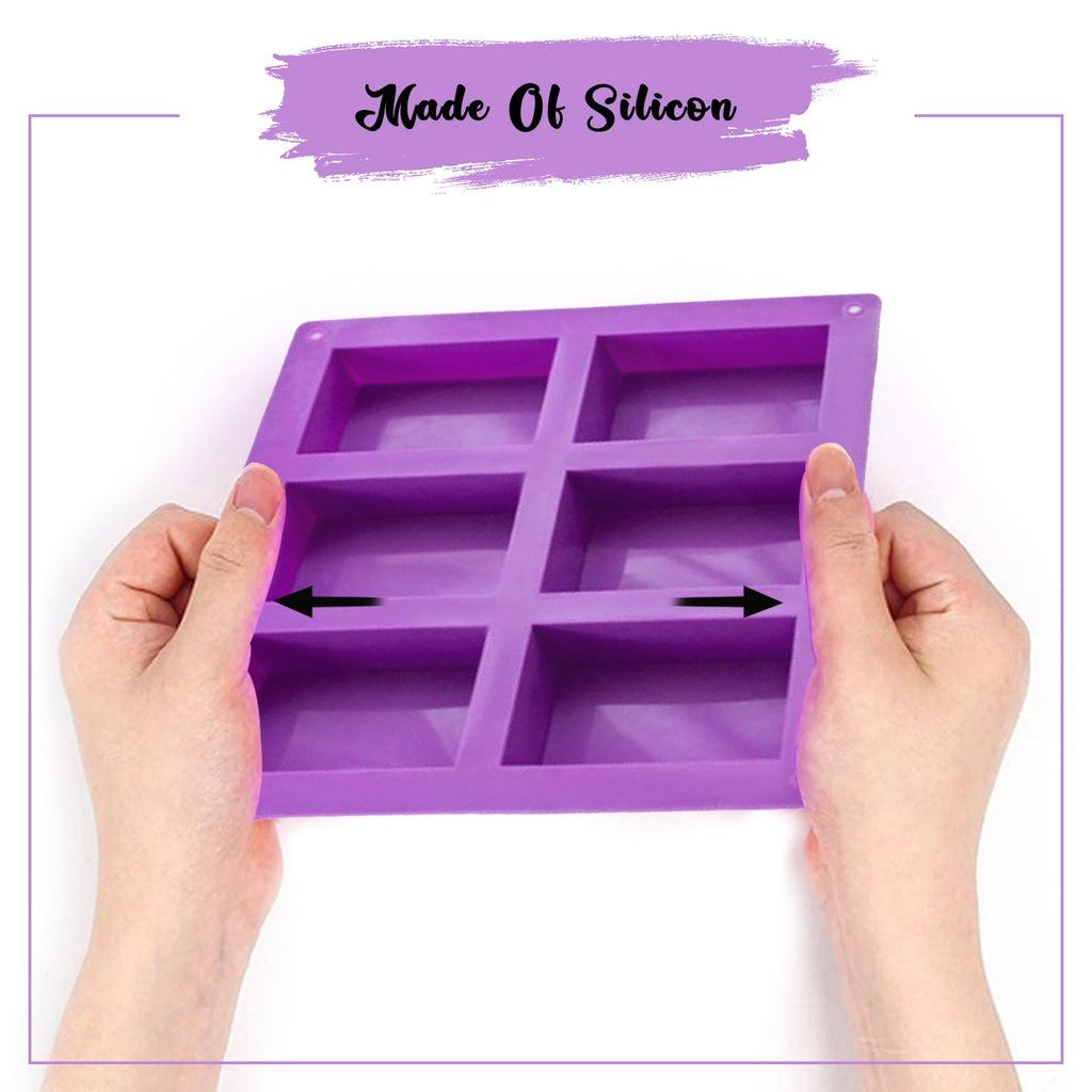 Purple Rectangular 4-Cavity Tree Pattern Silicone Soap Mold – World of  Aromas