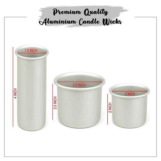 Aluminium Candle Molds - Set of 3