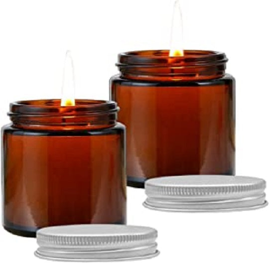 Amber Candle Jars 3.2 oz - Buy 1 Get 1