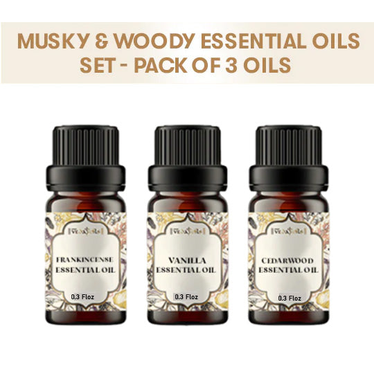Musky & Woody Essential Oils Set 