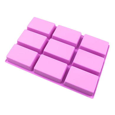 9 Cavity Rectangle Shape Silicone Mold