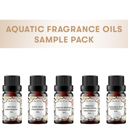 5 Aquatic Fragrance Oils Sample Kit - 0.3 Floz Each