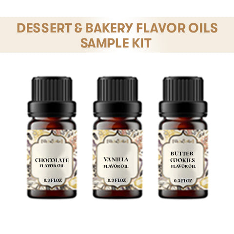 3 Dessert & Bakery Flavor Oils Sample Kit