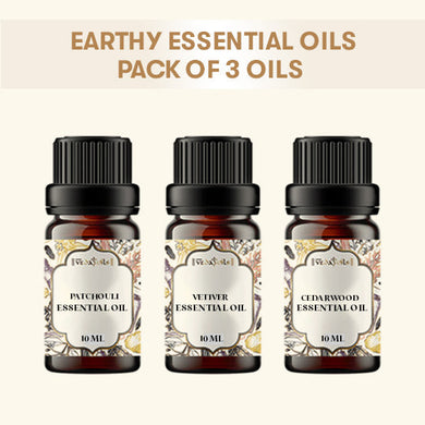 Earthy Essential Oils Set - Pack of 3 Oils