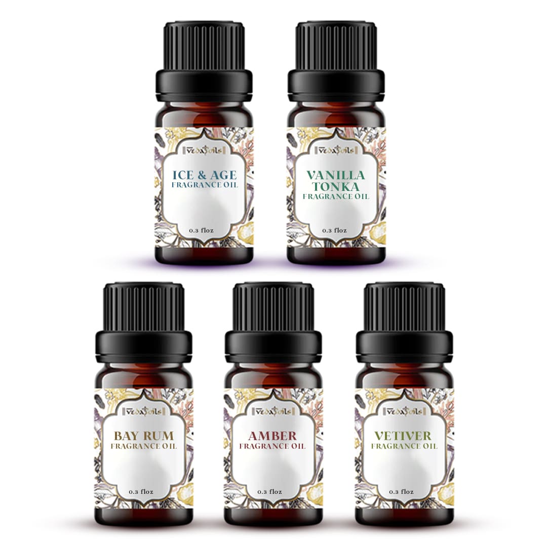 5 Earthy Fragrance Oils Sample Kit - 0.3 Floz Each