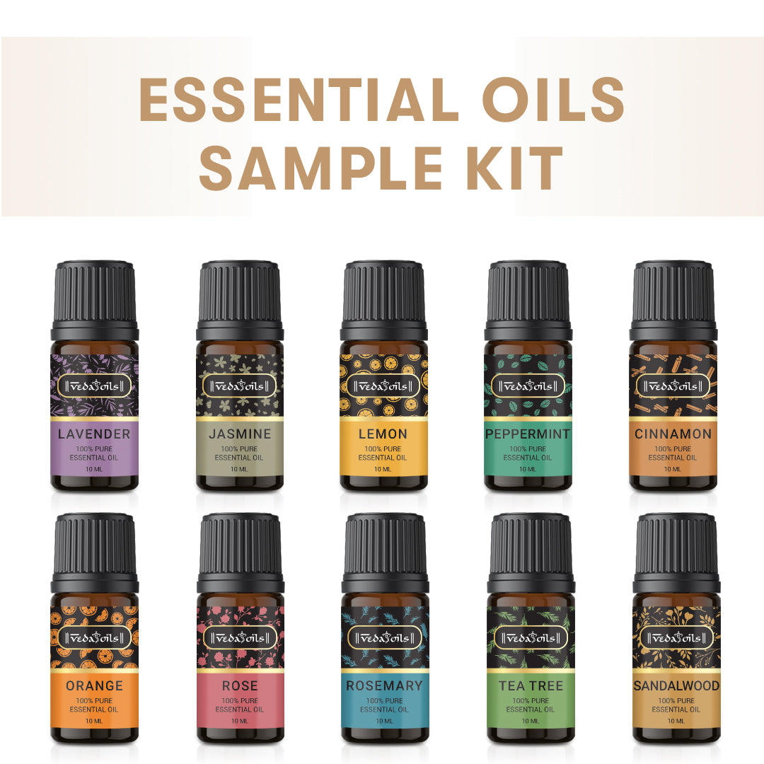 10 Essential Oils Sample Kit- 0.3 Floz Each
