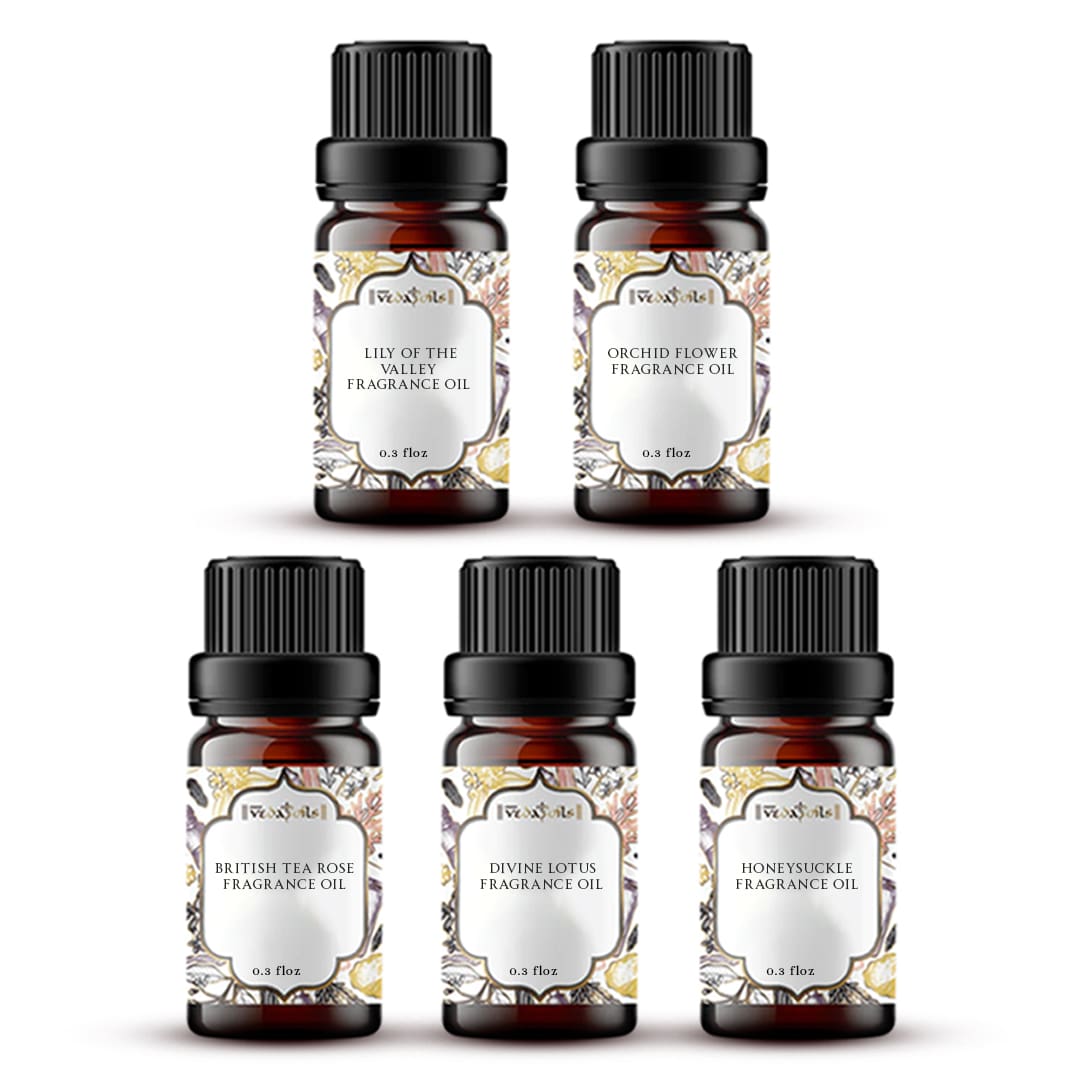 5 Feminine Fragrance Oils Sample Kit - 0.3 Floz Each