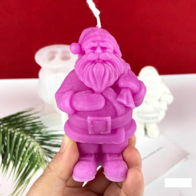 3D Santa Silicone Candle Mold- Premium Quality Mold