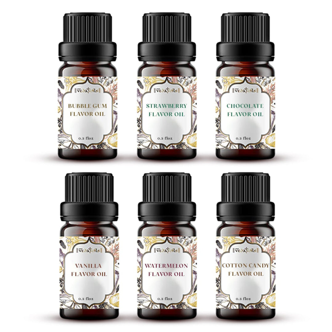 6 Lip Flavor Oil Sample Kit - 0.3 Floz