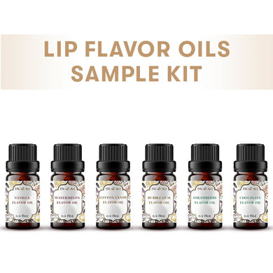 6 Lip Flavor Oil Sample Kit - 0.3 Floz