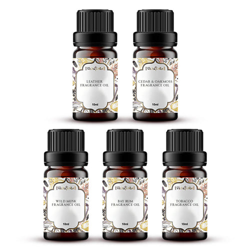 Men's Fragrance Oils Sample Kit - 0.3 Floz Each