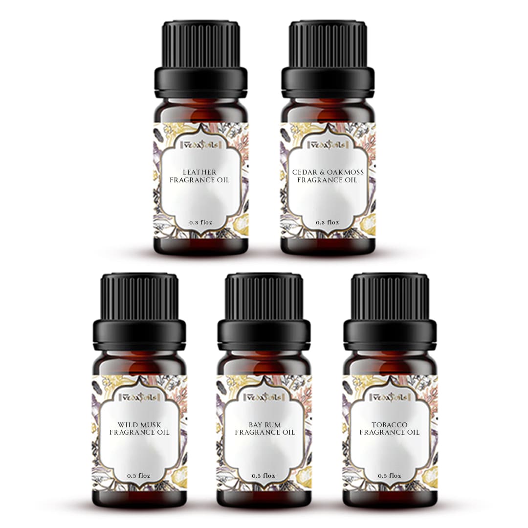 Masculine Fragrance Oils Sample Kit - 0.3 Floz Each