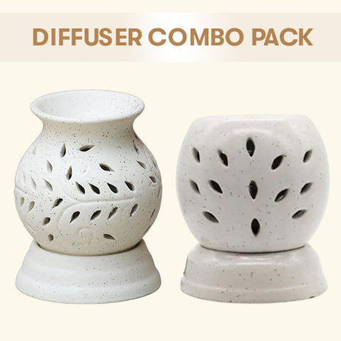 Pot Shaped + Round Shaped Electric Aroma Diffuser - Combo Pack