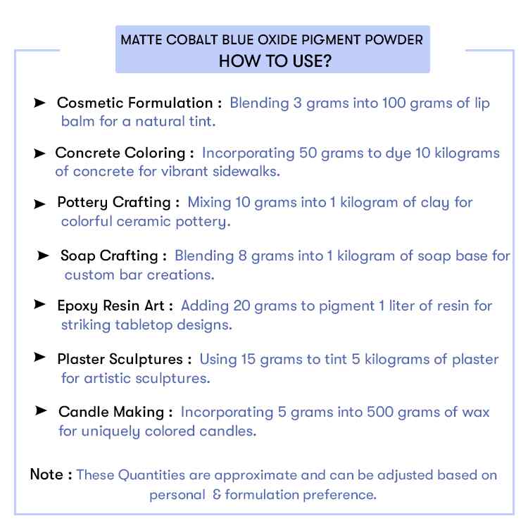 Buy Matte Cobalt Blue Oxide Pigment Powder | Blue Mica Bulk US Supplier ...