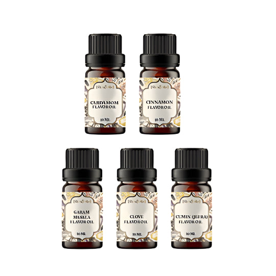 5 Spice Flavour Oil Sample Kit - 0.3 Floz