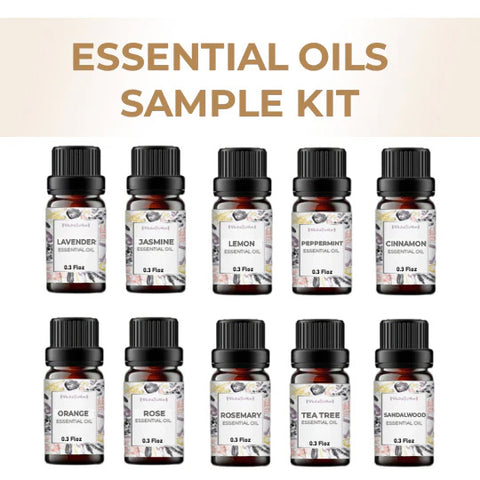 10 Essential Oils Sample Kit- 0.3 Floz Each