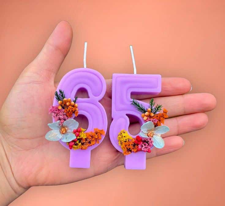 0-9 Number Birthday Candle Mould