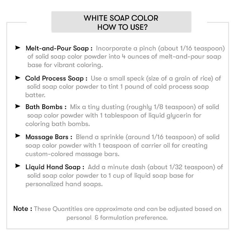 Buy Matte White Soap Color Online at Best Price | White Soap Color Bulk ...