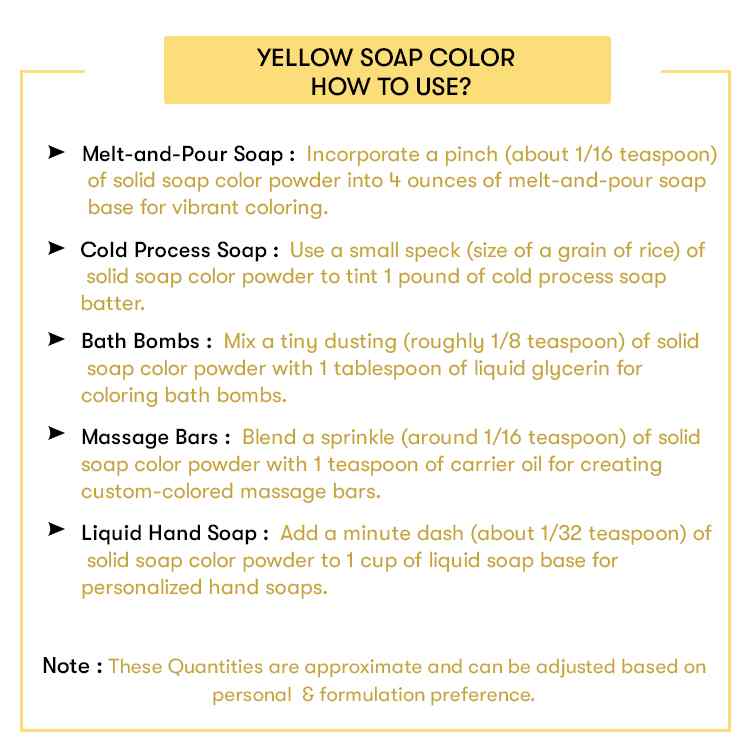 Hand Soap Color Code Buy Yellow Soap Color Online at Best Price | Yellow Soap Color Bulk ...