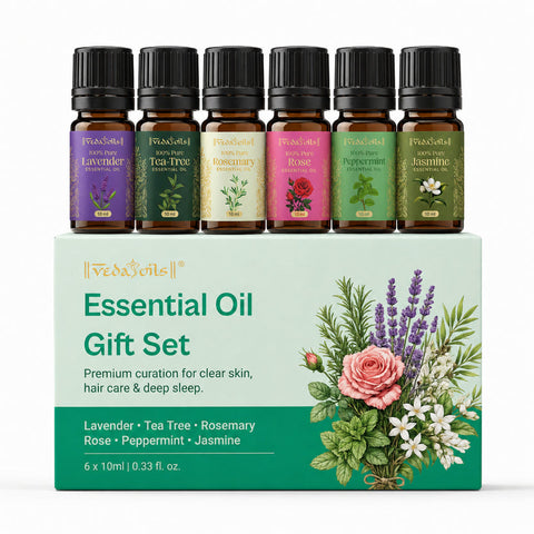 Essential Oils Gift Set (Clear Skin, Hair Care & Deep Sleep)