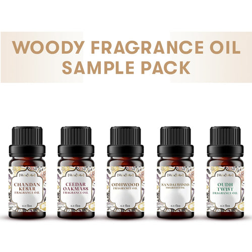 5 Woody Fragrance Oils Sample Kit - 0.3 Floz Each