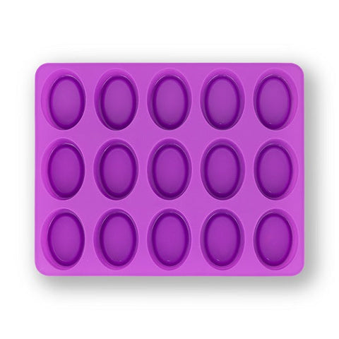 Oval Silicon Soap Mold (15 Cavity)