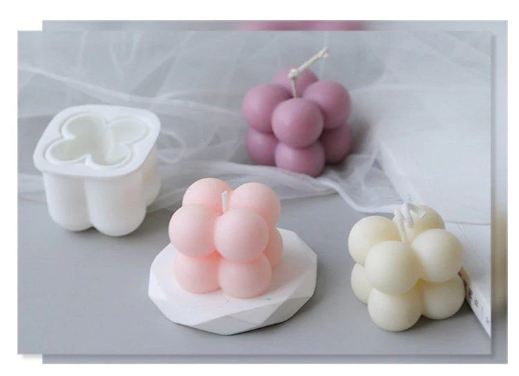 2D Bubble Candle Silicone Mold - Buy 1 Get 1 Free