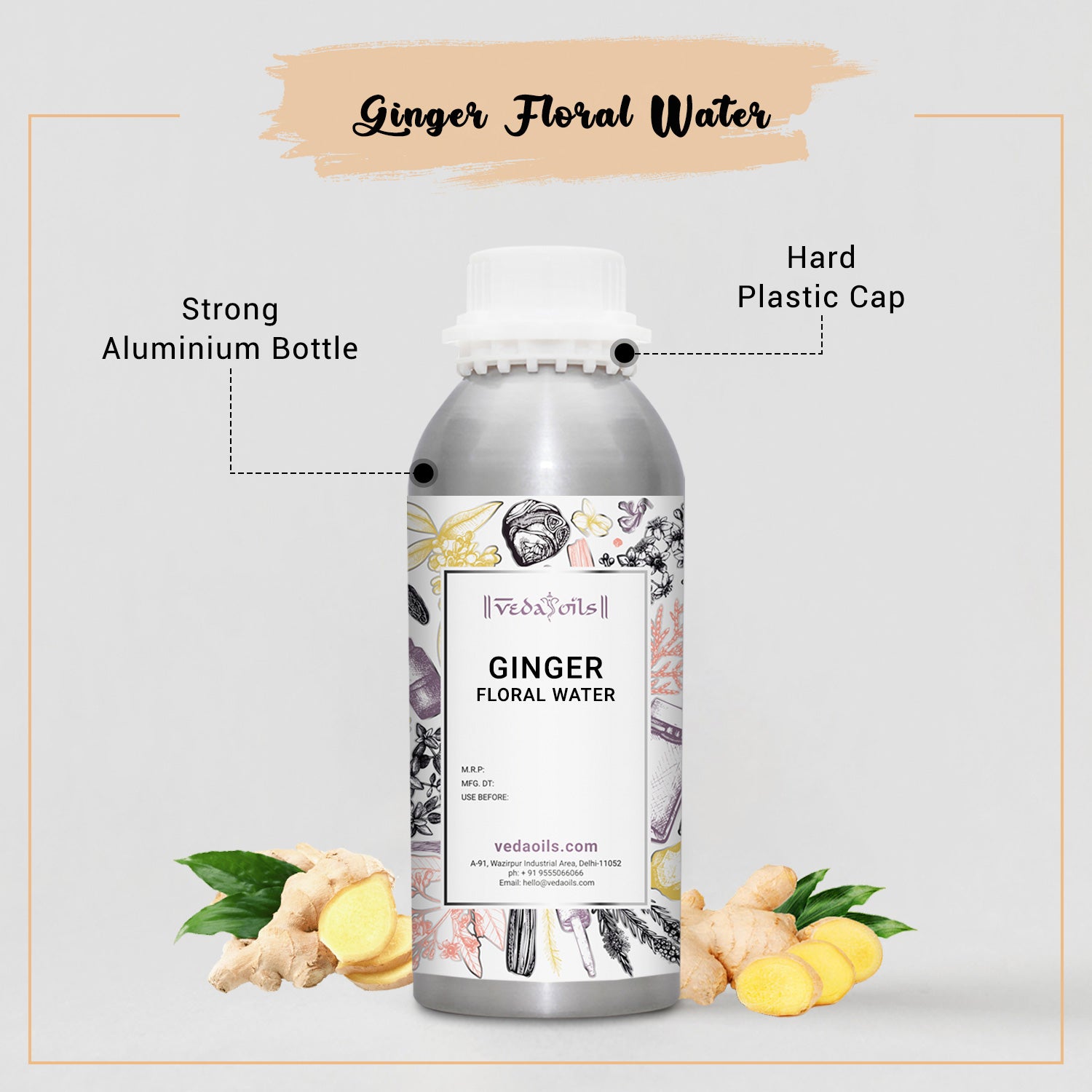 Ginger Hydrosol Water