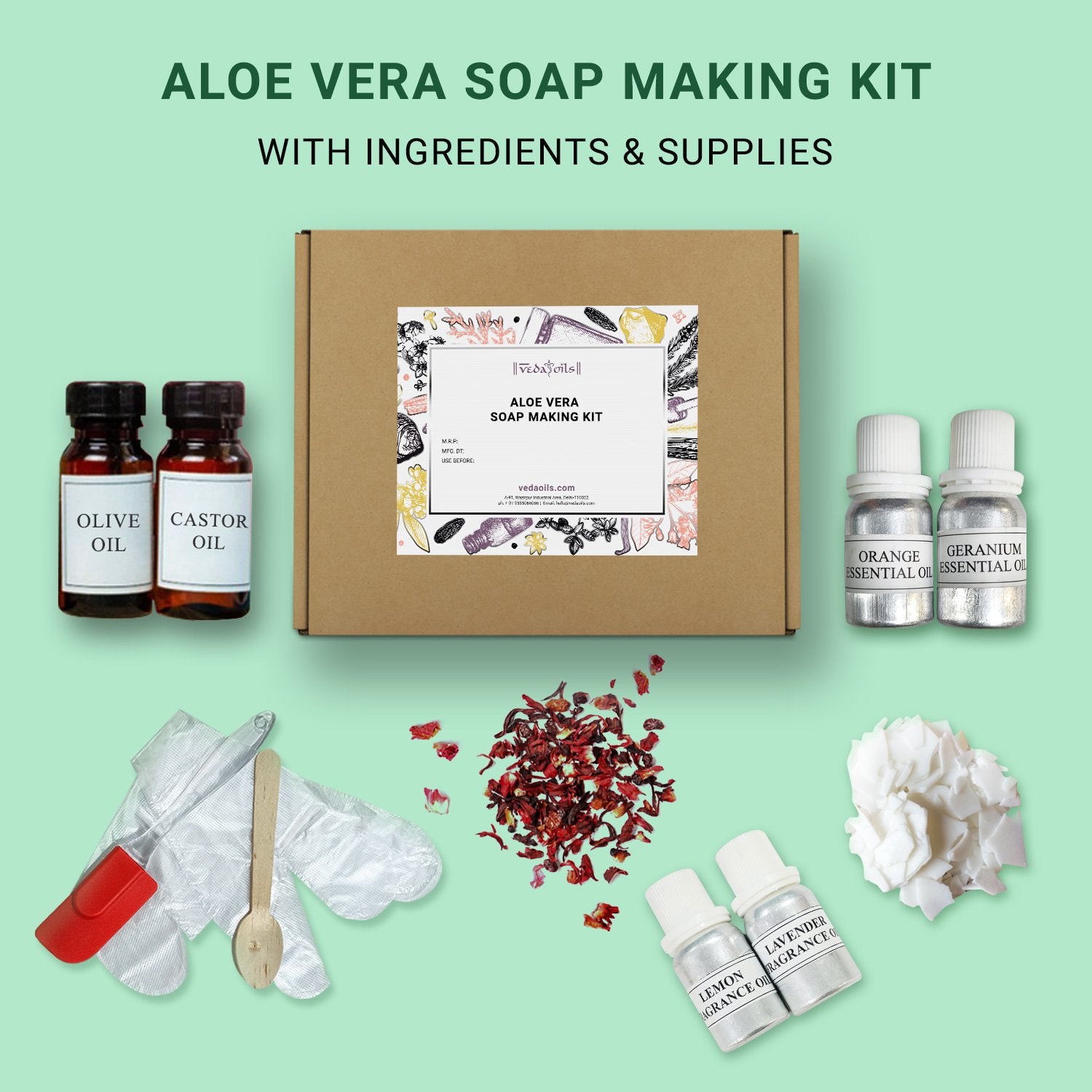 DIY Aloe Vera Soap Making Kit