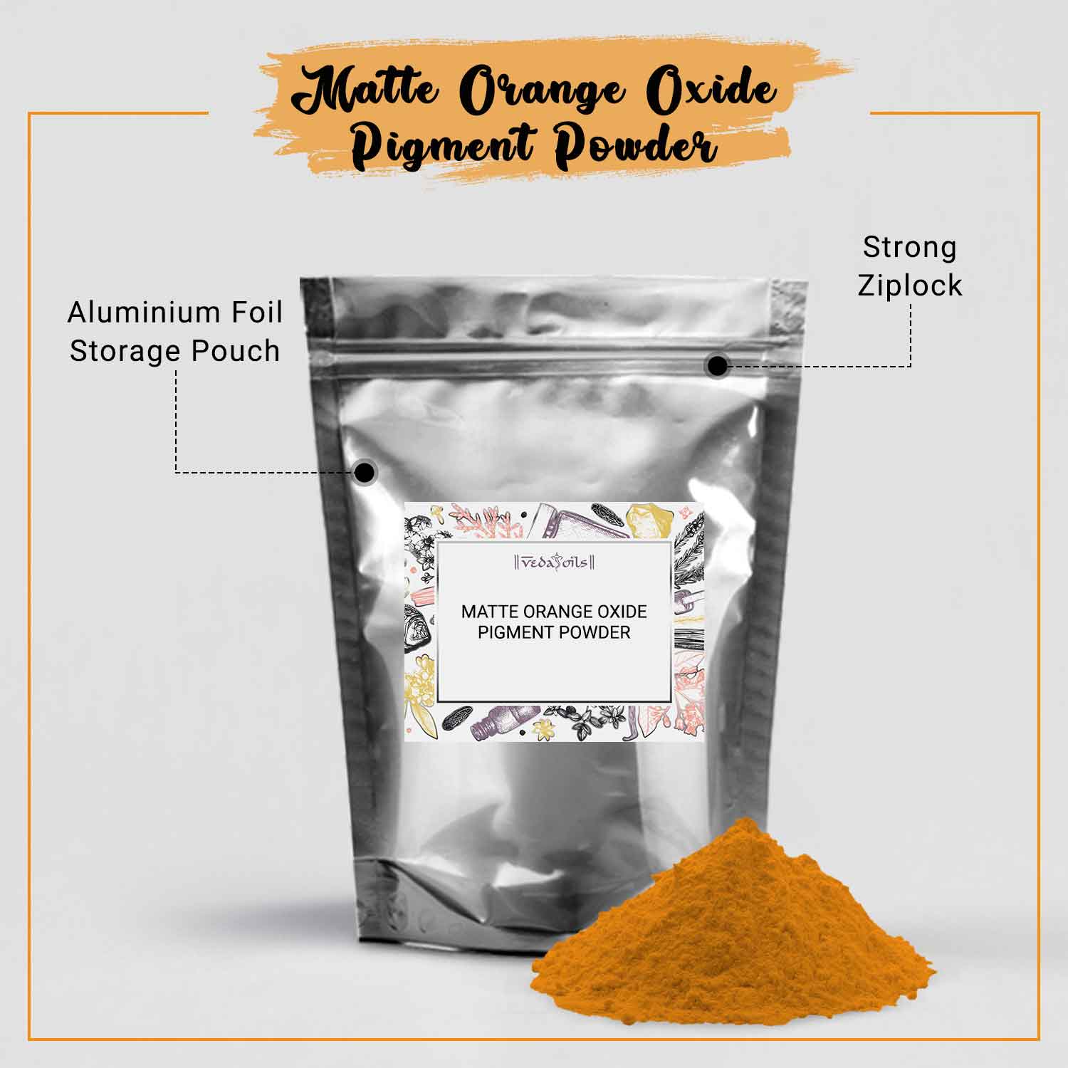 Matte Orange Oxide Pigment Powder