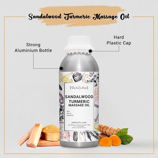 Buy Sandalwood Turmeric Massage Oil