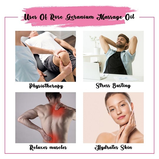 Rose Geranium Massage Oil Uses