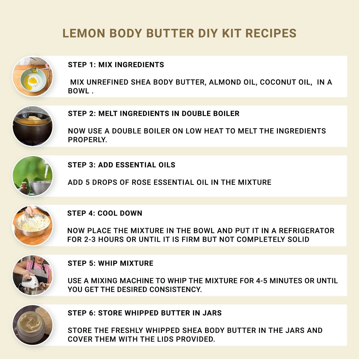 Lemon Body Butter Making Kit