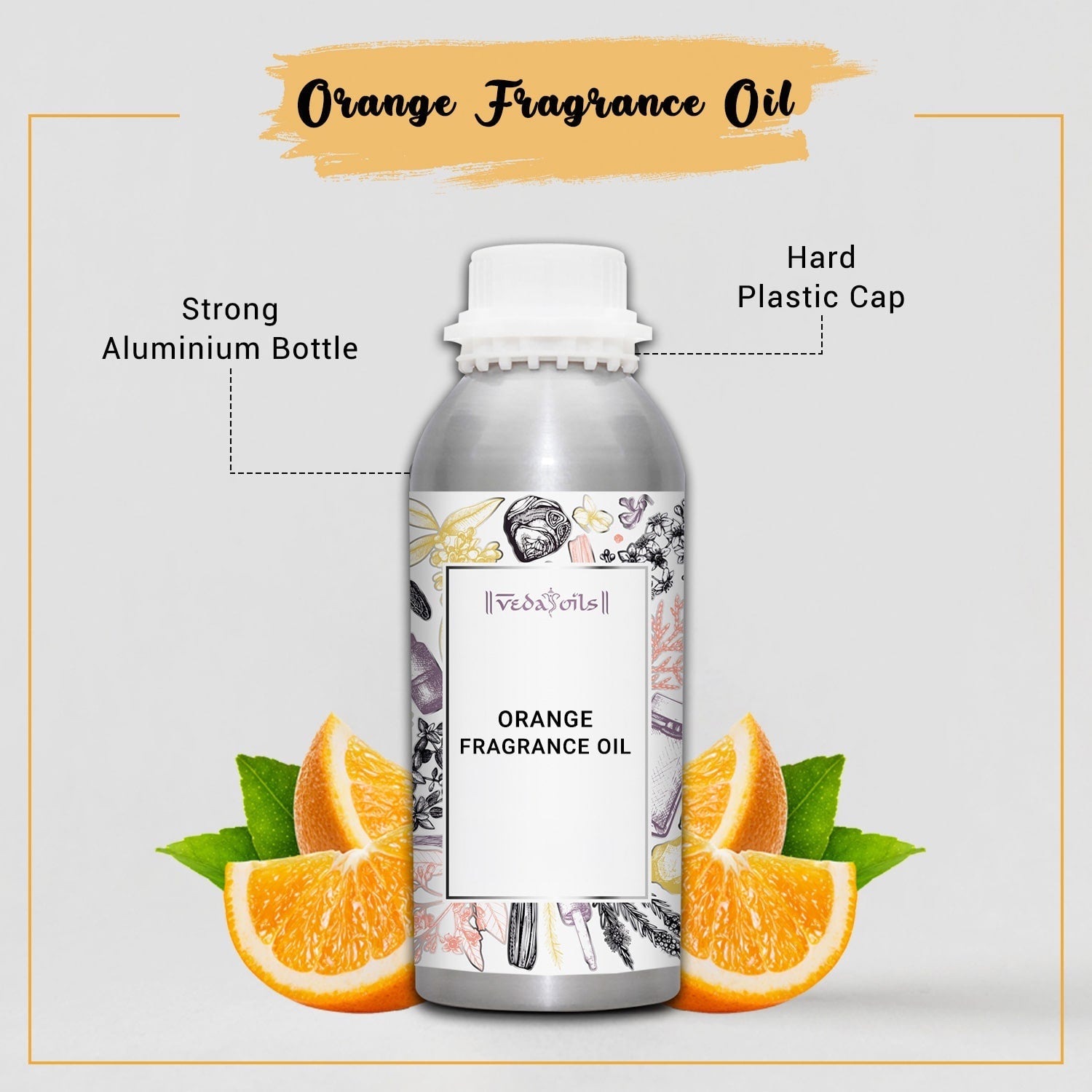 Orange Fragrance Oil Bottle