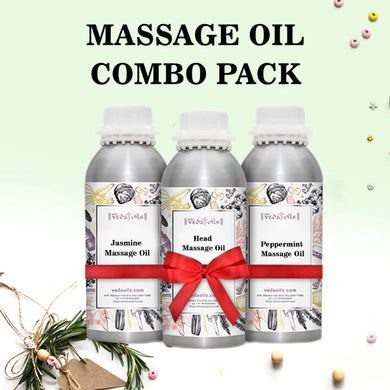 Massage Oils Combo Pack - Box of 3 oils ( Customizable - 2.2 lbs Each )