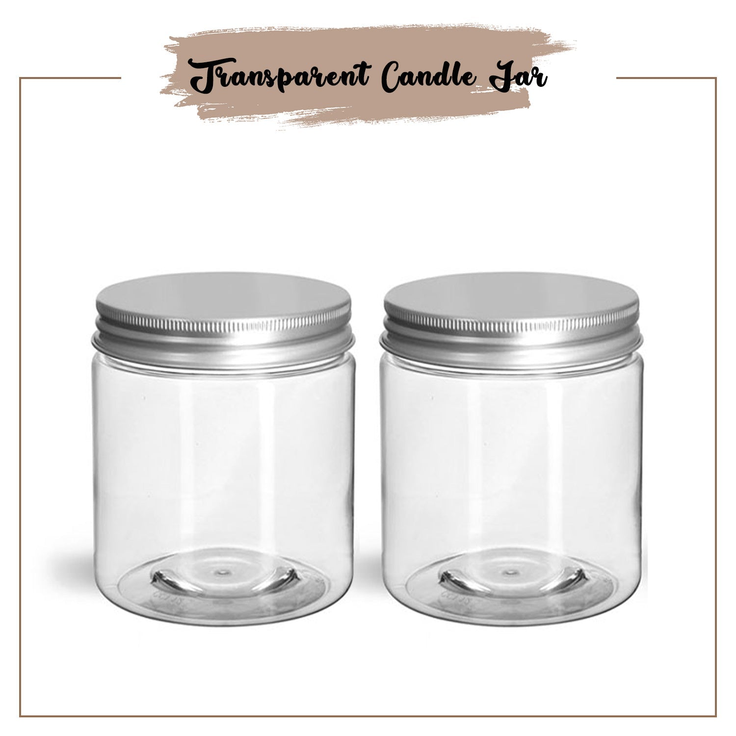 Transparent Candle Jar - Buy 1 Get 1 Free