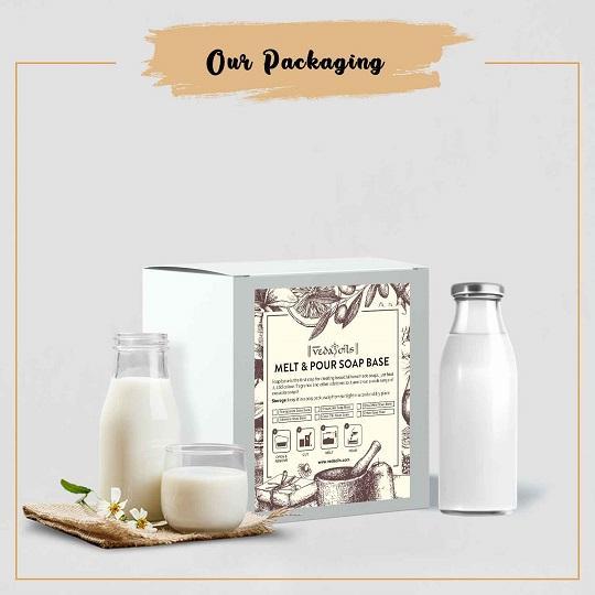 camel milk soap base packaging