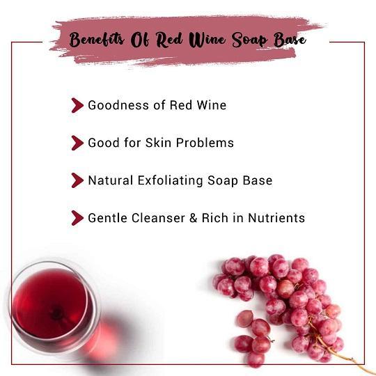 Red Wine Melt and Pour Soap Base Benefits
